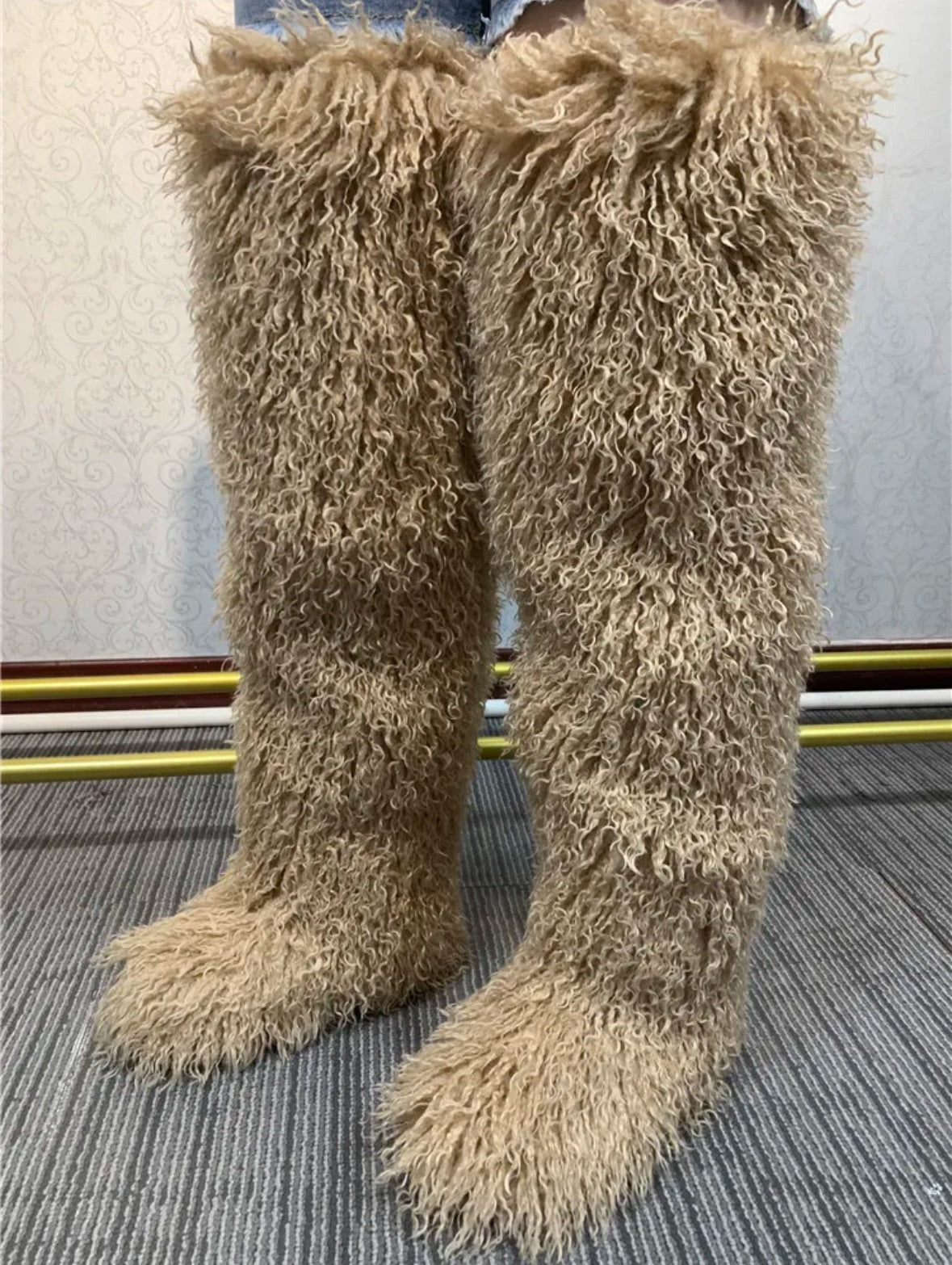 MAËLLE MONGOLIAN FUR BOOTS